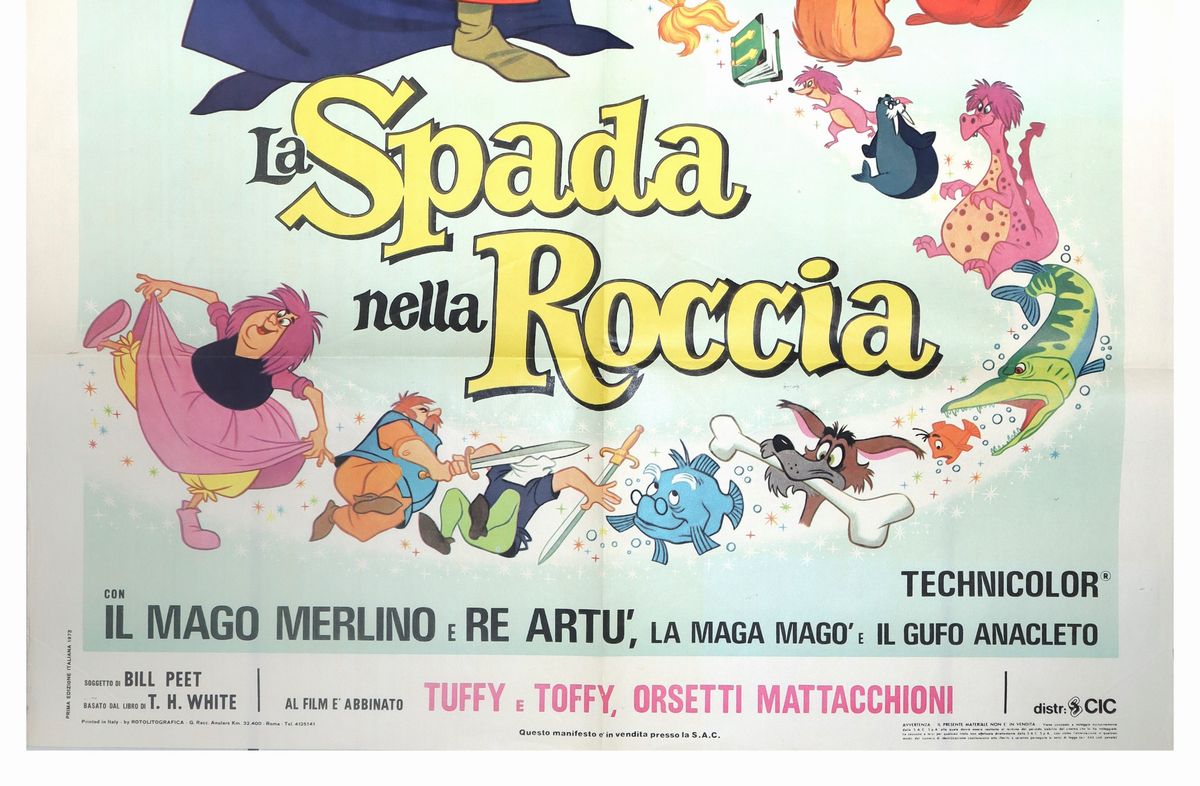 Manifesto Cinema Due Fogli ''la Spada nella Roccia''
