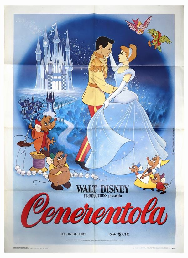 Manifesto cinema due fogli ''Cenerentola''