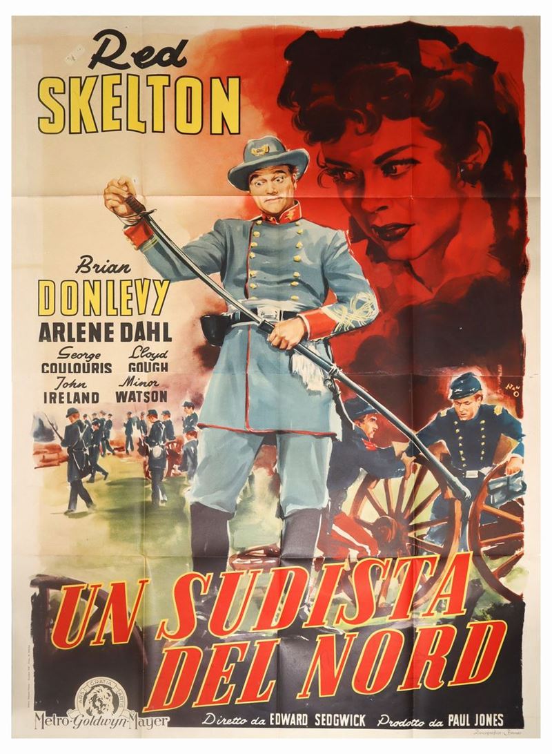 Manifesto Cinema Due Fogli ''un Sudista del Nord''