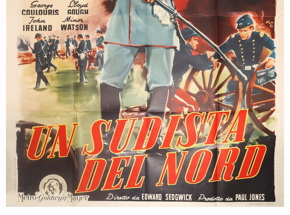 Manifesto Cinema Due Fogli ''un Sudista del Nord''