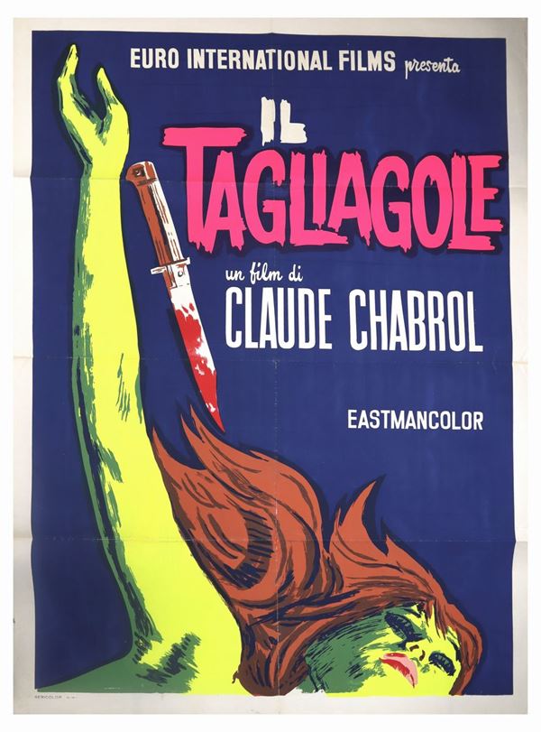 Manifesto cinema due fogli ''Il tagliagole''
