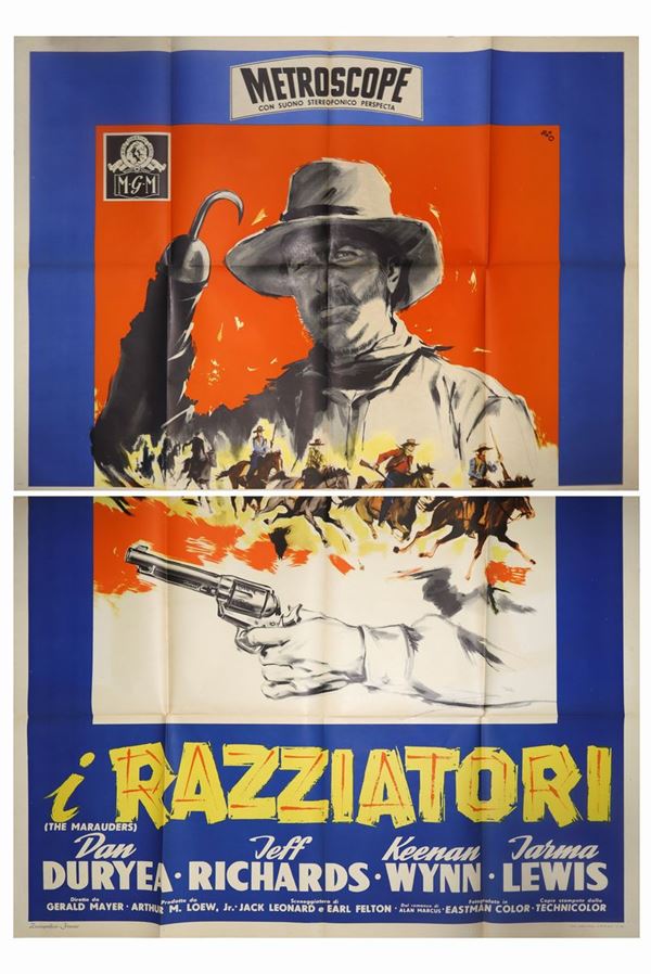 Manifesto cinema quattro fogli ''I Razziatori''