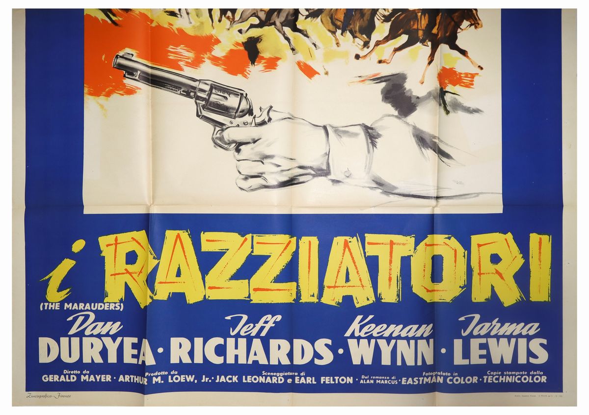 Manifesto Cinema Quattro Fogli ''i Razziatori''