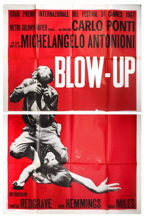 Two-sheet cinema poster ''Blow up''