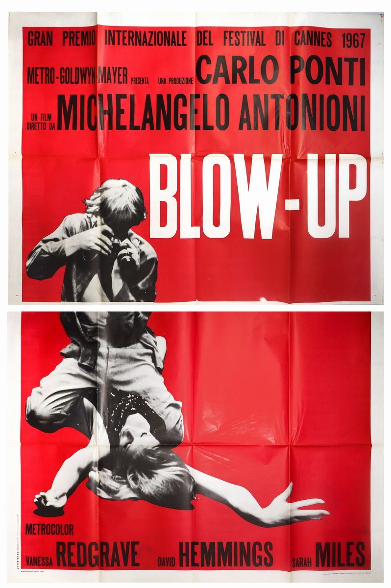 Manifesto Cinema Due Fogli ''blow Up''