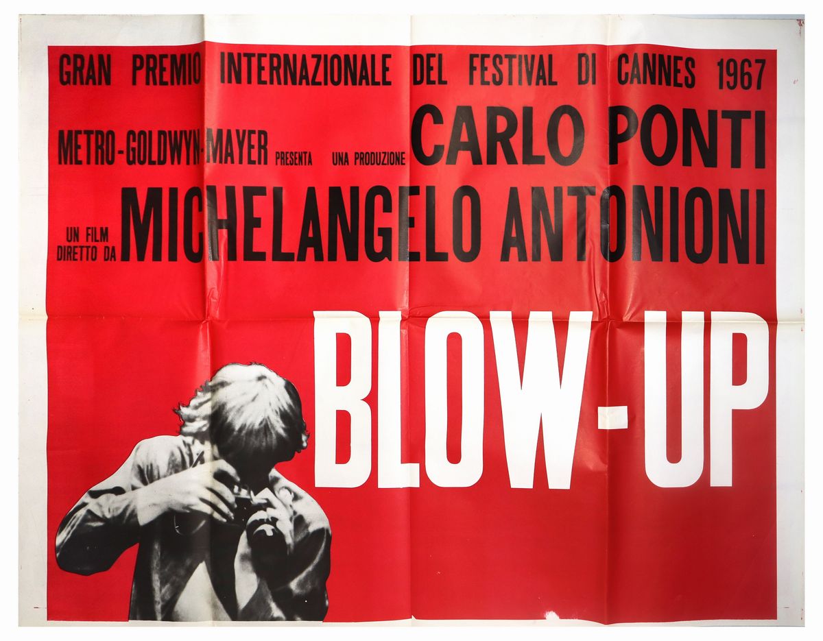 Manifesto Cinema Due Fogli ''blow Up''