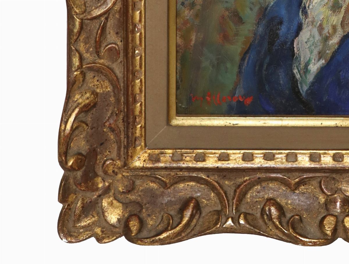 Maurice Alleroux - Ritratto di Giovane Donna con Cappellino