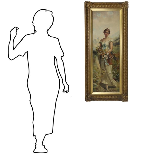 Eugene De Blaas - Figura allegorica della primavera