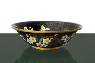Piatto con Lavorazione Cloisonnè