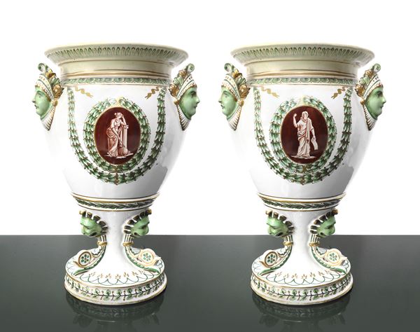Pair of Justinian vases
