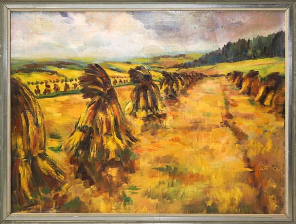 Vlastimil Emil Ko&#353;vanec - Campo con covoni