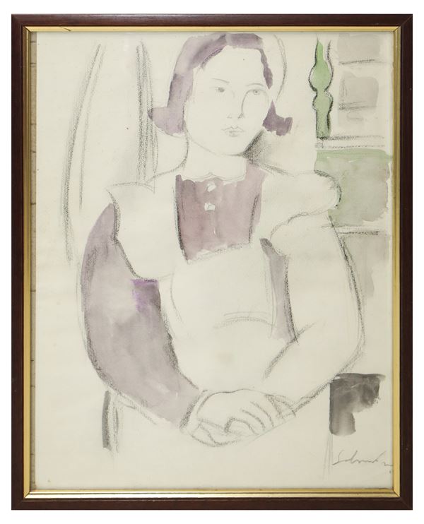 Aldo Salvadori - Woman in an interior
