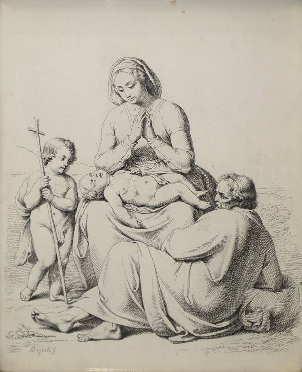 Filippo Bigioli - Sacra Famiglia con San Giovannino
