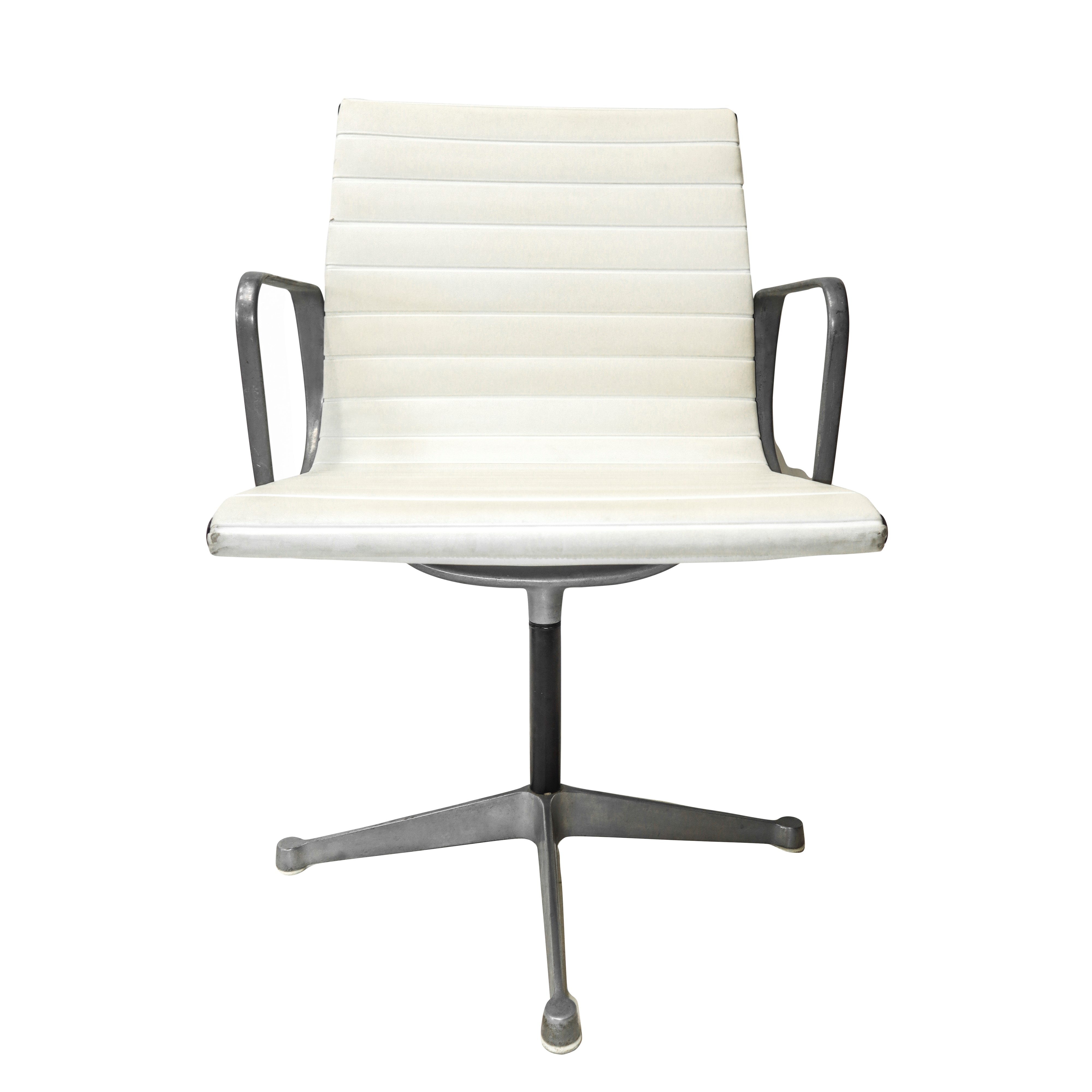 Herman Mille per C&r Eames - Coppia di Sedie Mod. Aluminium Group Ea107