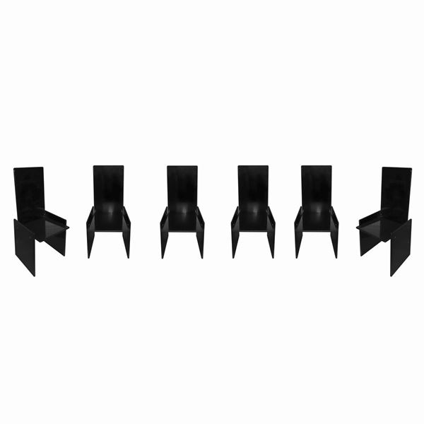 Kazuide Takahama per Simon Gavina - Group of six chairs mod. Kazuki