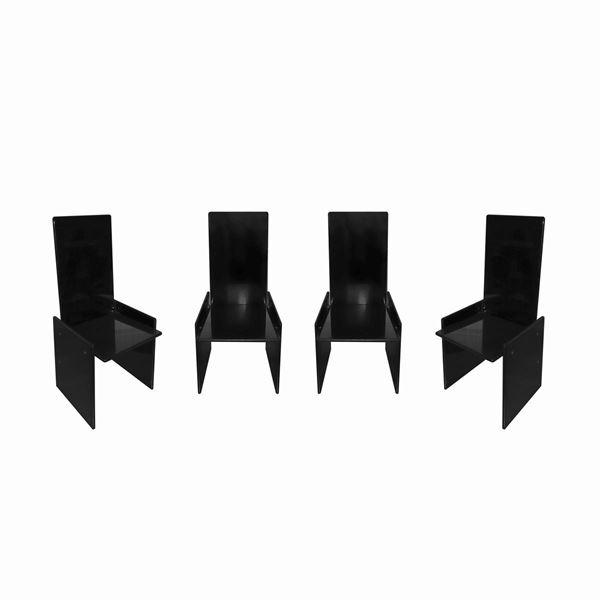Kazuide Takahama per Simon Gavina - Group of four chairs mod. Kazuki