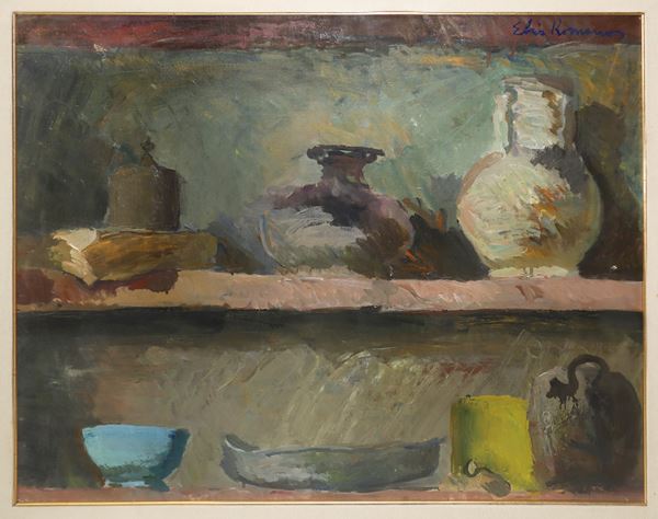 Elio Romano - Still life of vases