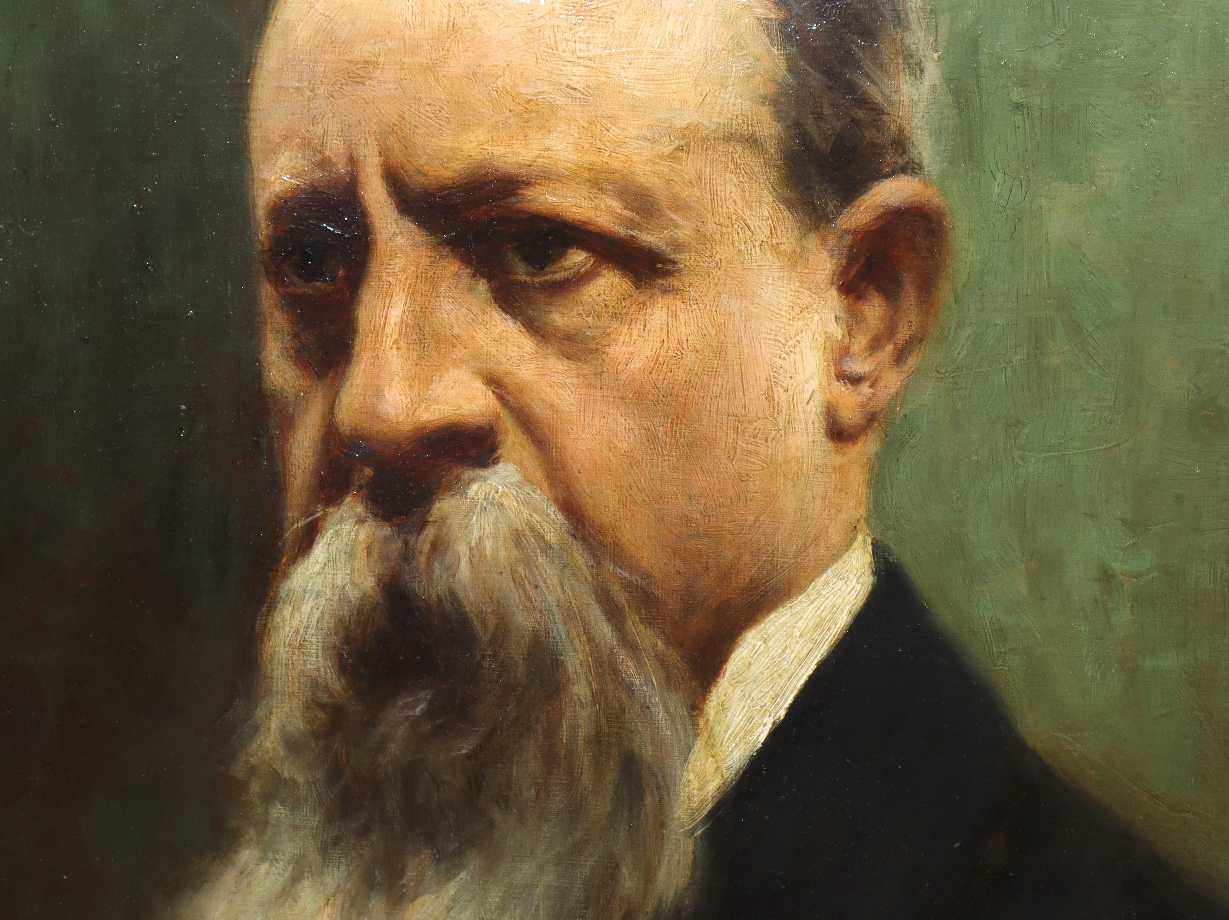 Ritratto di un Anziano Gentiluomo dalla Lunga Barba Bianca, Probabile Autoritratto di Telemaco Si...