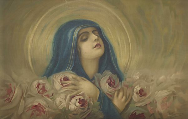 Giovanni Guerzoni - Donna con rose