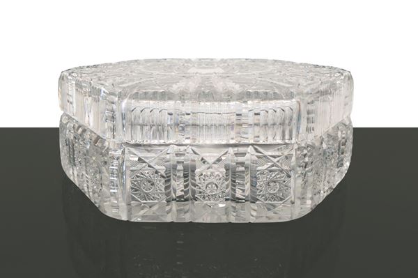 Hexagonal crystal cookie jar