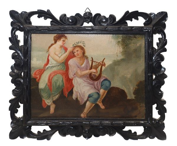 Apollo con cetra e ninfa