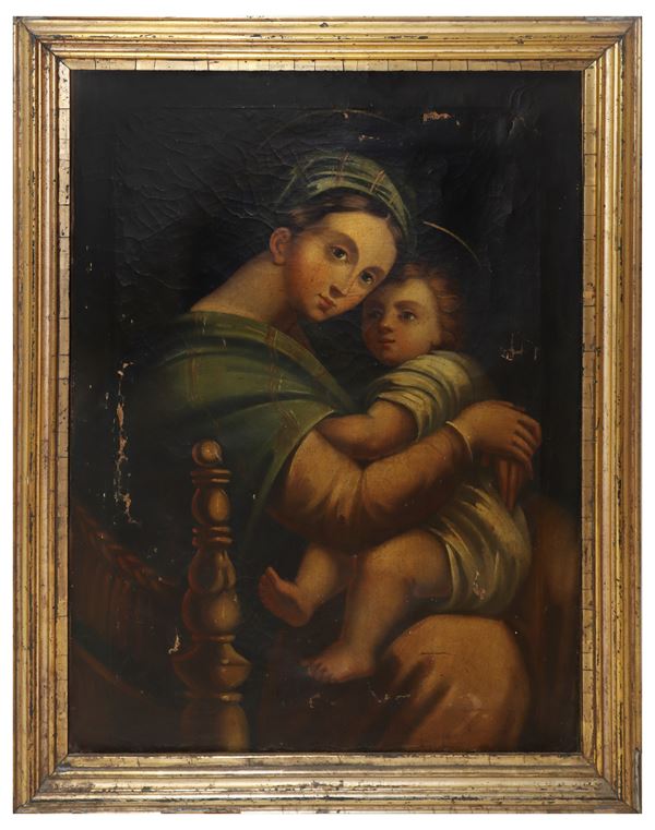 Madonna della seggiola con Bambino Gesù, da Raffaello