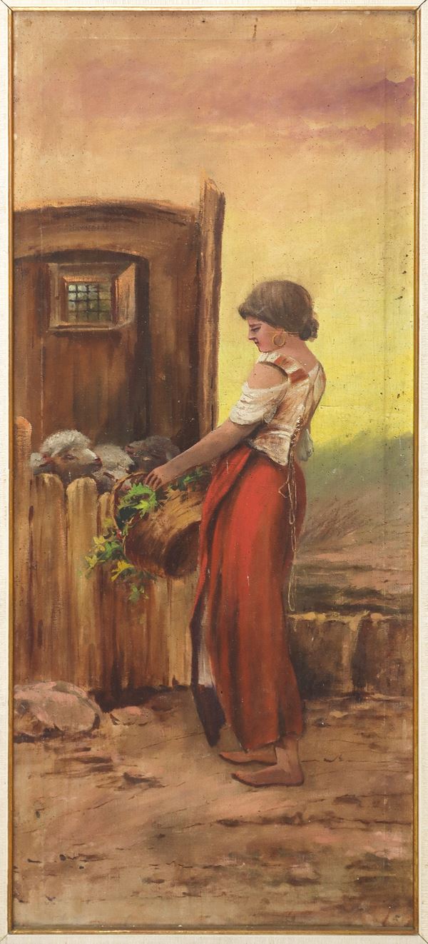 Woman with basket