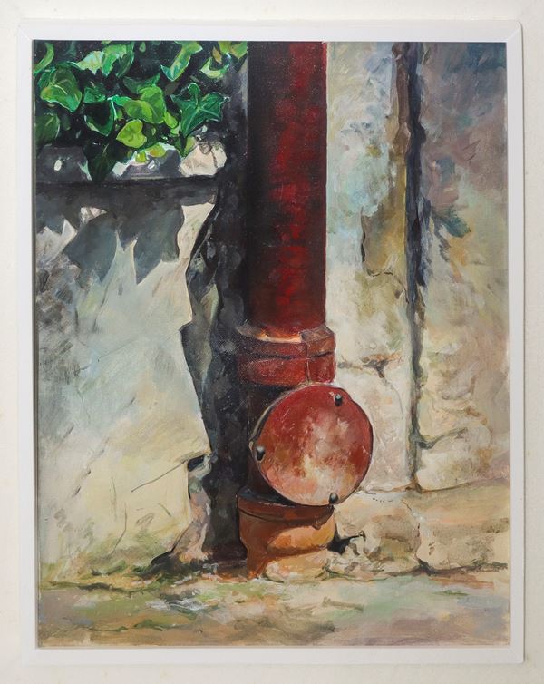 Leung  Yavai - Scorcio di muro con rampicante