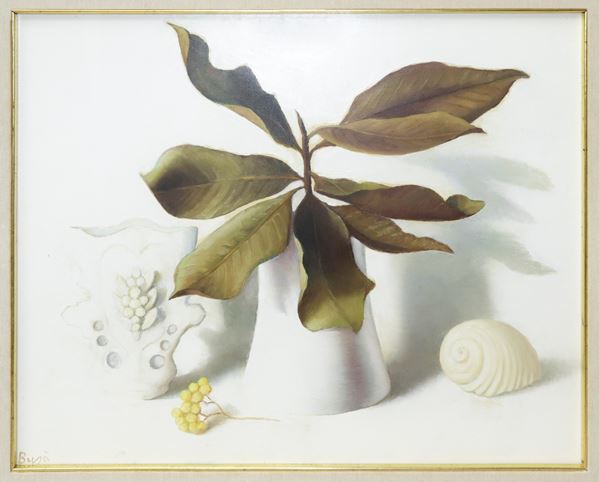 Natura morta con vasi e conchiglie