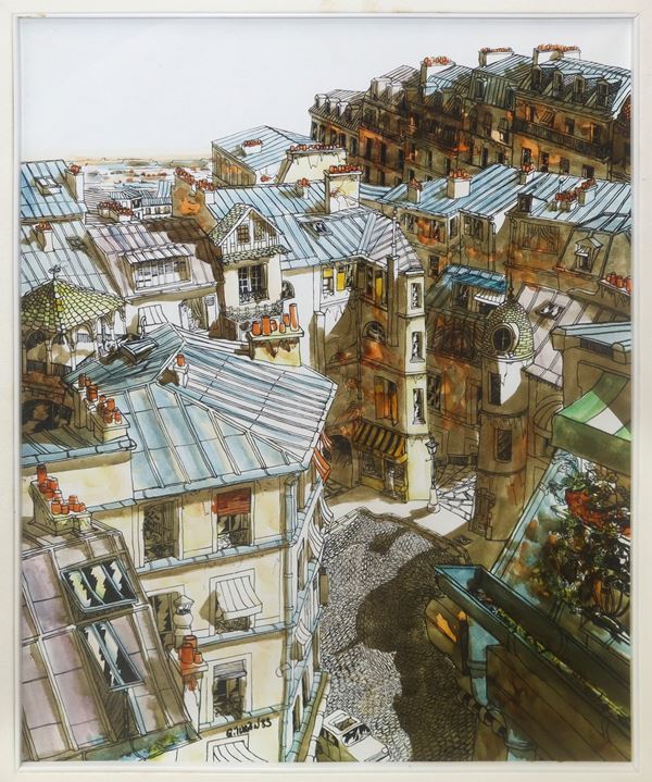 Roofs of houses