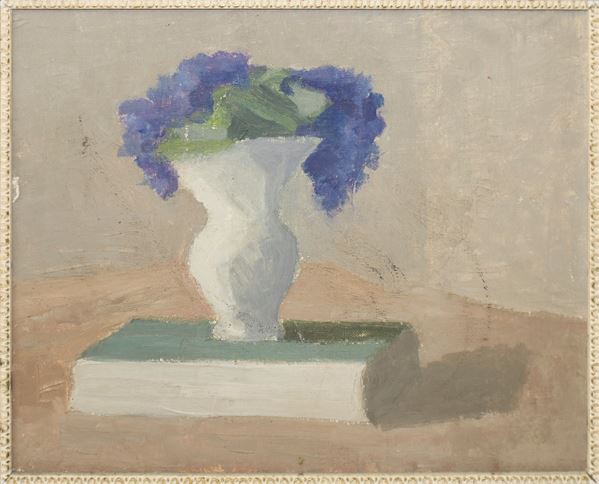 Vaso con glicine