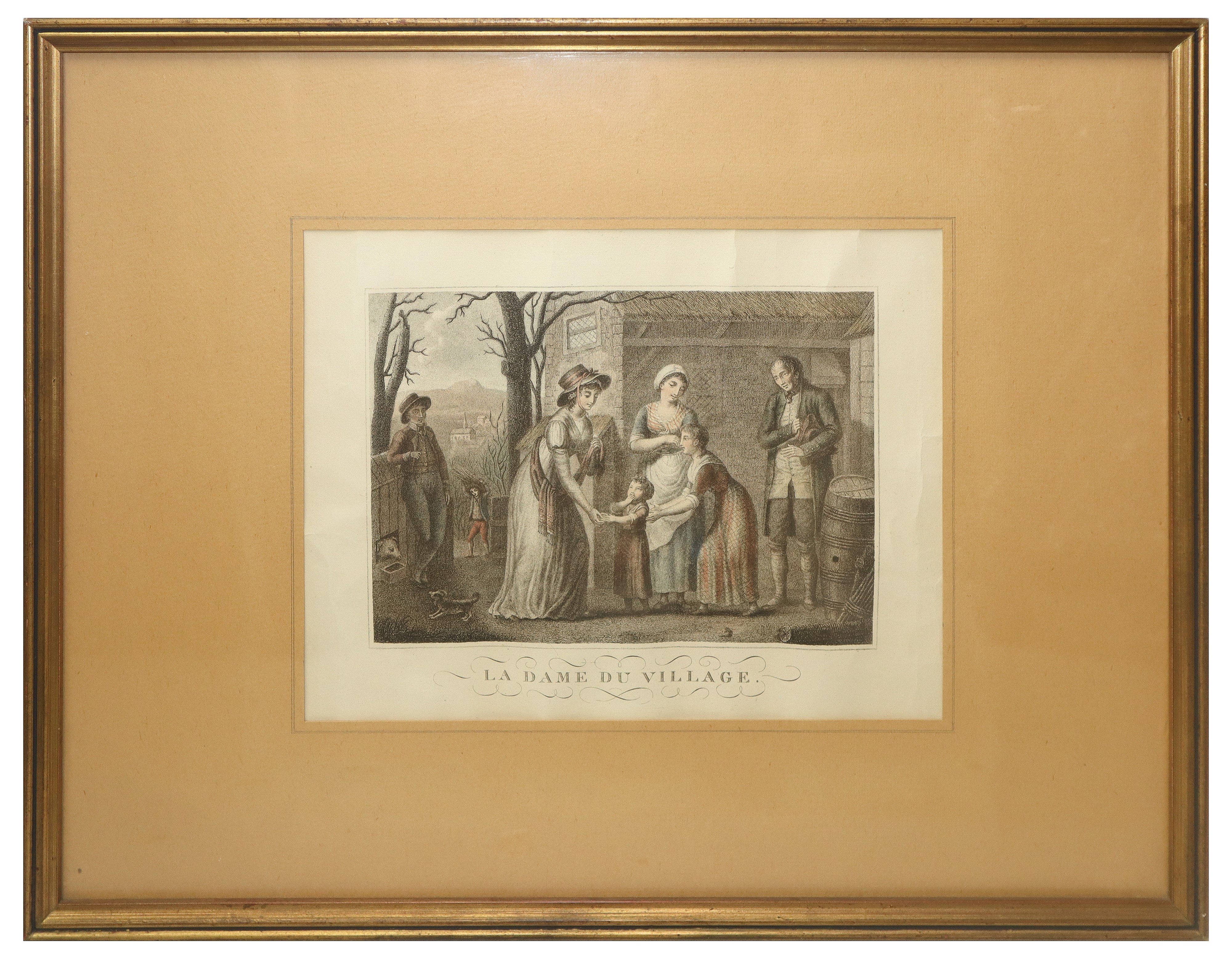 Incisione ''La dame du Village''