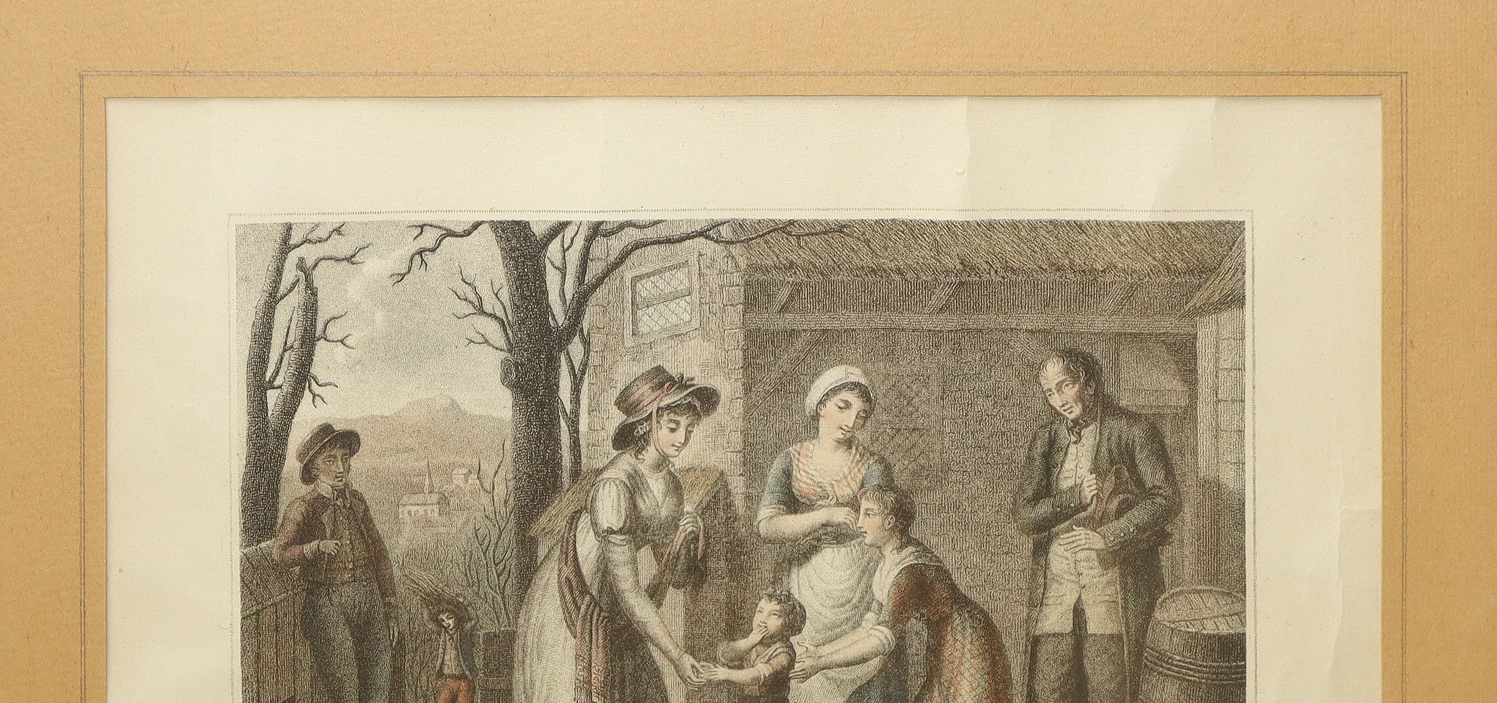 Incisione ''La dame du Village''