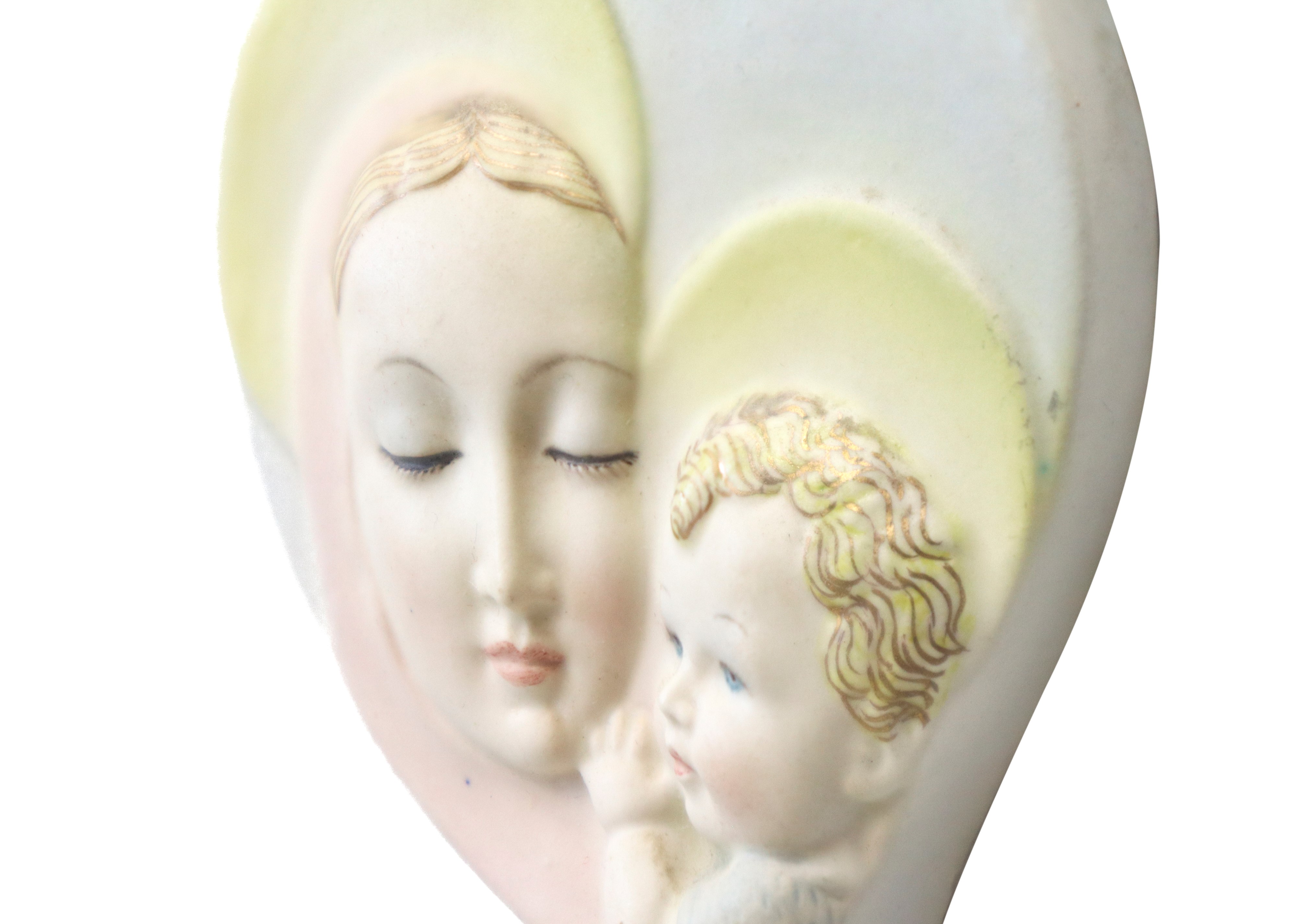 Lenci - Cuore con Madonna e Gesù Bambino