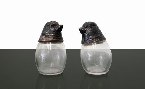 Vintage bird salt and pepper set