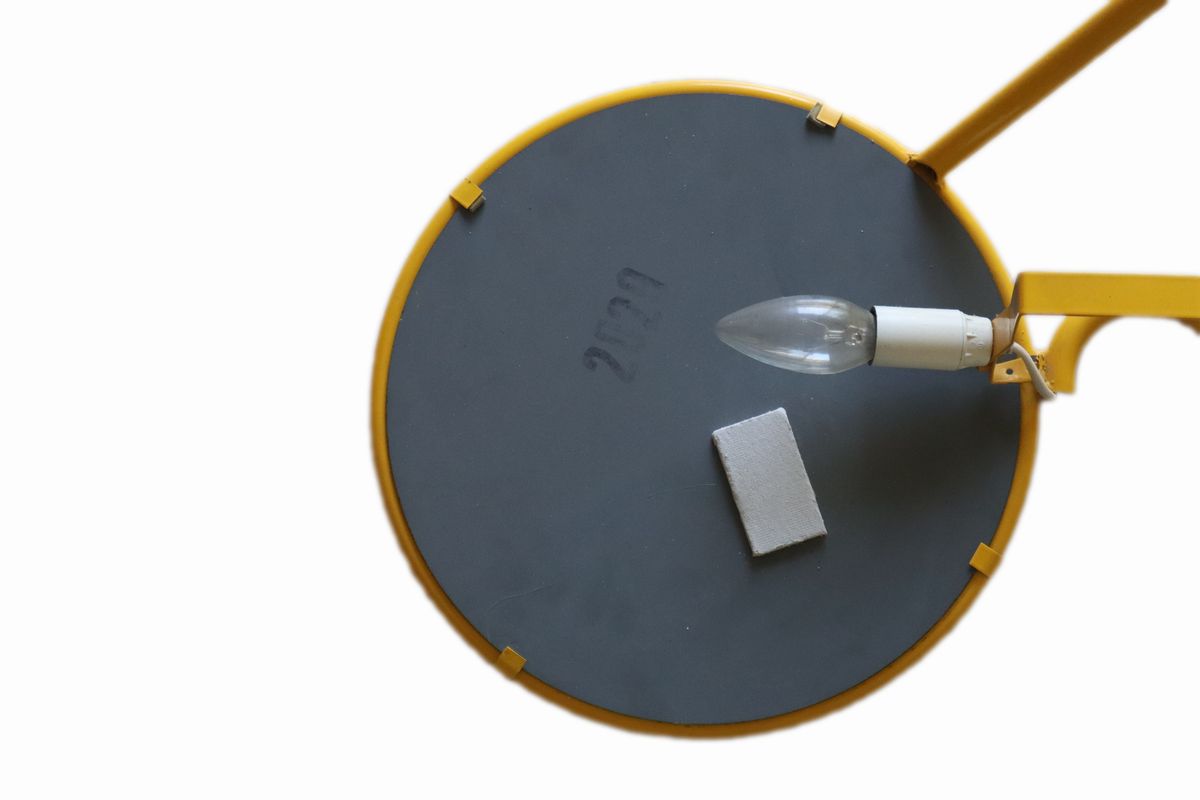 Lampada a Parete a Guisa di Occhiale, Produzione Italiana nello Stile di Lapo Binazzi