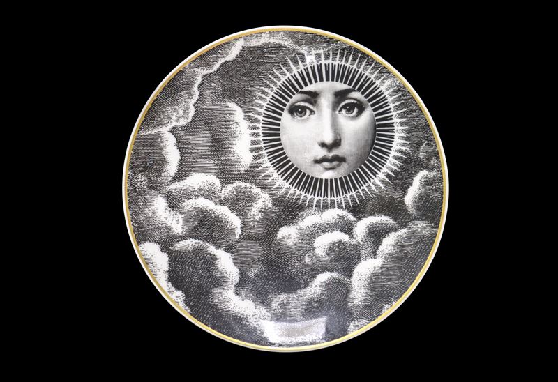 Piero Fornasetti - Piatto in Porcellana: Temi e Variazioni, Motiv 18, per Rosenthal