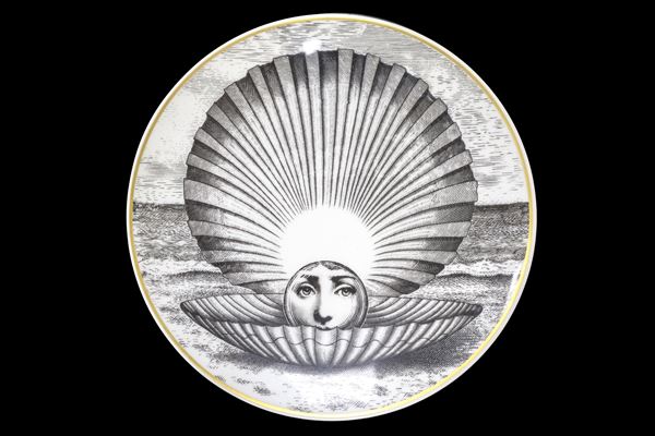 Piero Fornasetti - Porcelain plate: Themes and Variations, motif 14, for Rosenthal