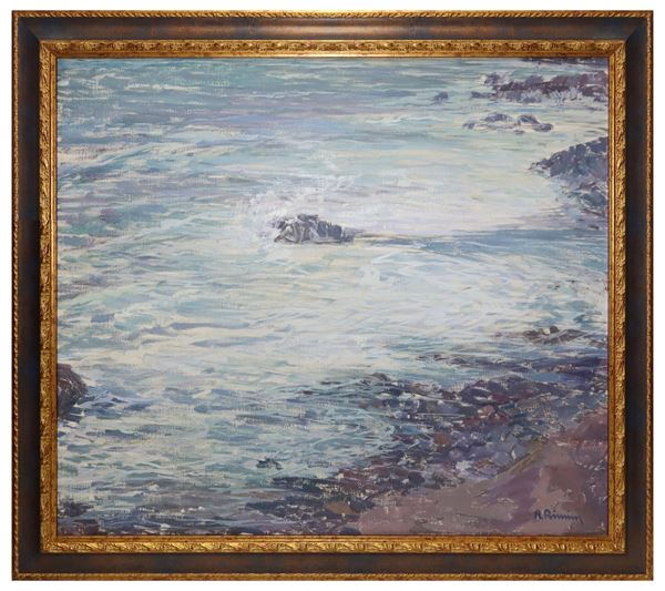 Roberto Rimini - Marina with rocks