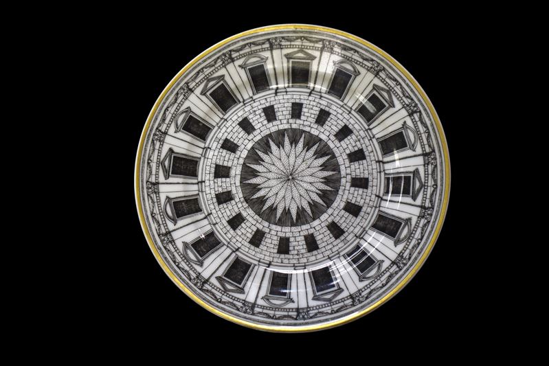 Piero Fornasetti - Piccolo Piatto in Porcellana, Serie: Palladiana
