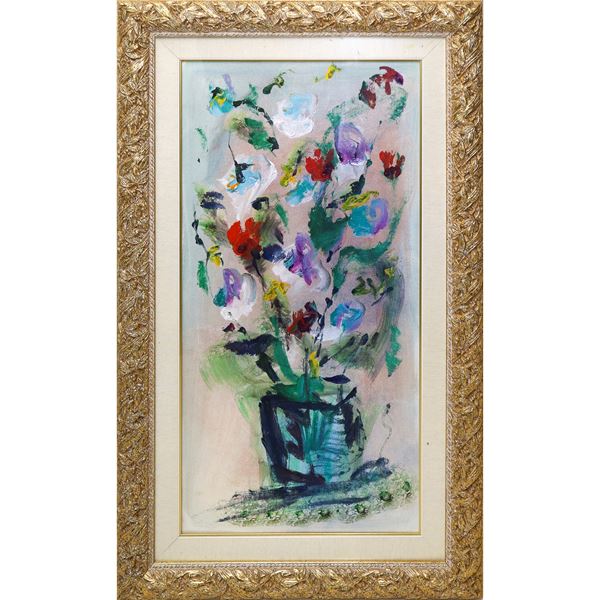 Ernesto Treccani - Vase with flowers