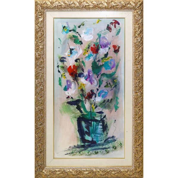 Ernesto Treccani - Vaso con fiori