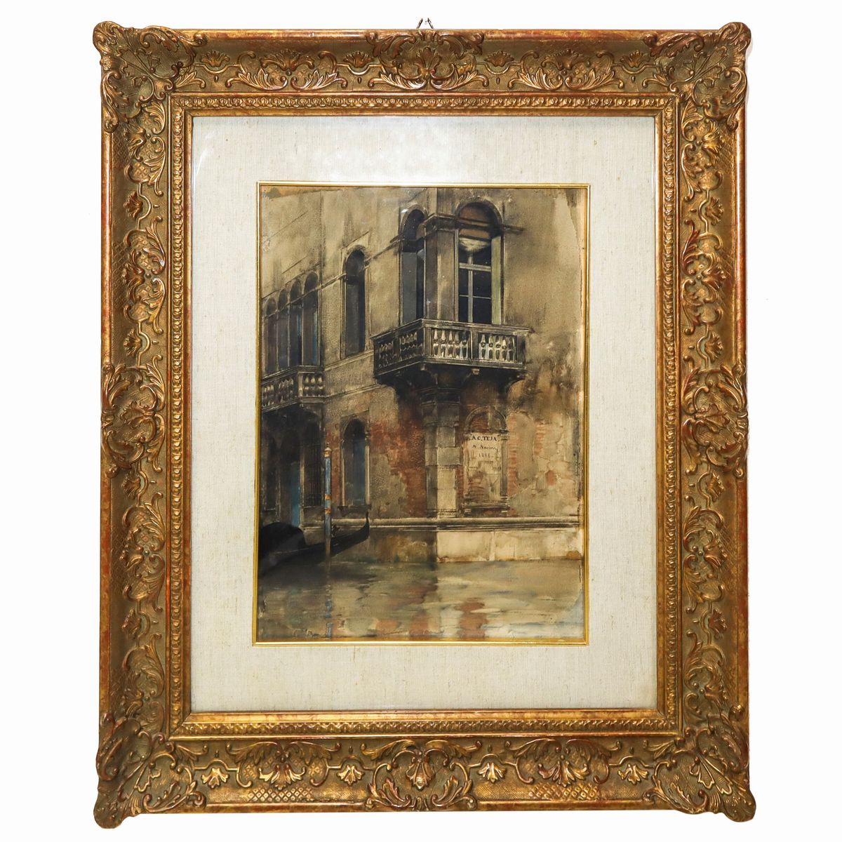 Alberto Pasini - Angolo di Palazzo Veneziano sulla Laguna