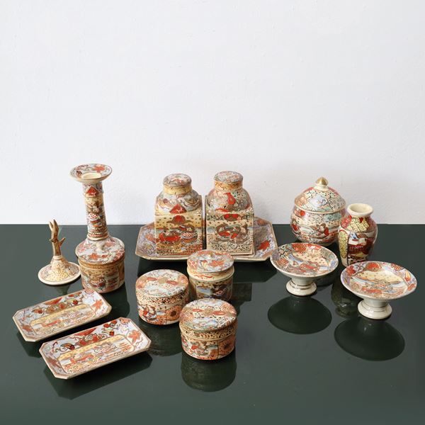 Royal Satsuma &#34217;&#25705;&#28988; - Set da cerimonia giapponese in porcellana