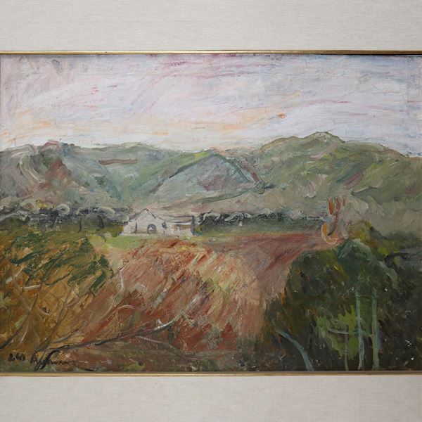 Elio Romano - Mountainous landscape (Assoro)