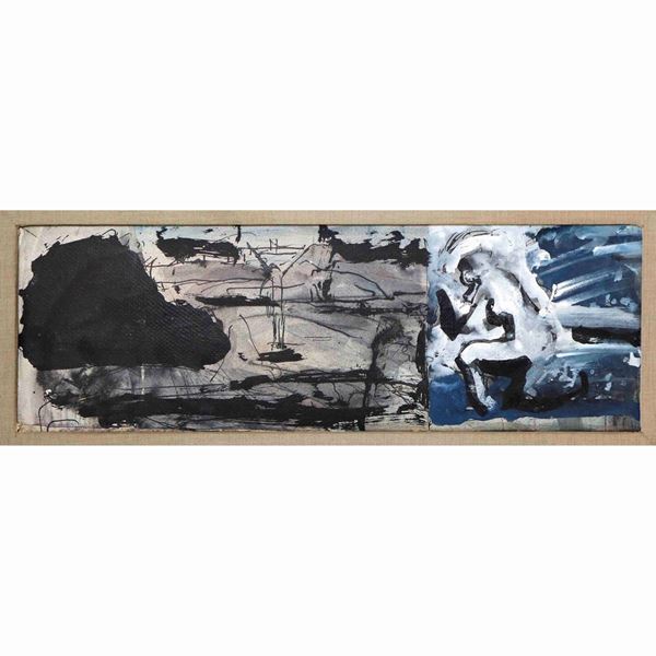 Mario Sironi - composizione astratta con figura