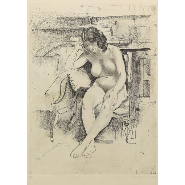 Pietro Annigoni - Model at rest