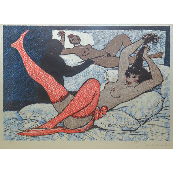 Salvatore Fiume - Modella con calze rosse