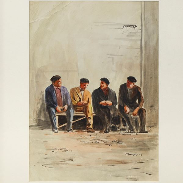Vittorio Ribaudo - Gentlemen in the waiting room