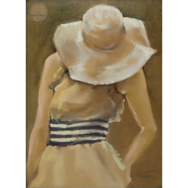 Franco Tardonato - Donna con cappello